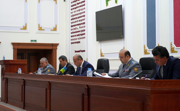 Пресс-конференция в Агентстве по государственному финансовому  контролю и борьбе с коррупцией Республики Таджикистан 